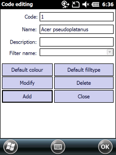 CodeDictNumericalCodeset