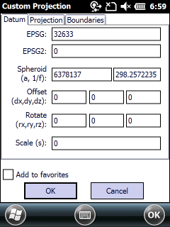 CustomProjectionDatum