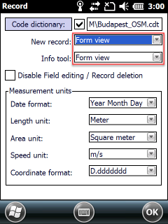 FormView-Settings