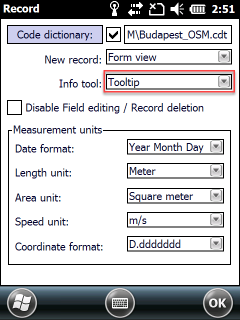 Tooltip-Setting