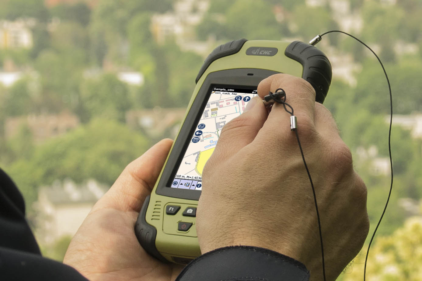 topoXplore release running on a handheld GNSS receiver