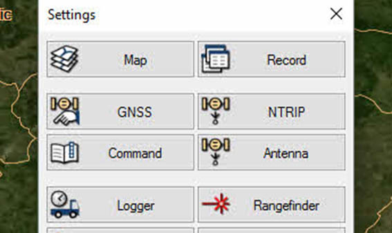 New settings panel